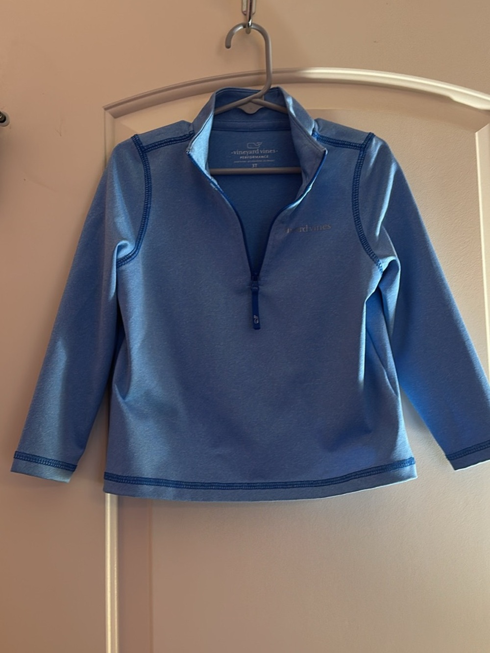 Vineyard Vines Kids Light Blue Quarter-Zip